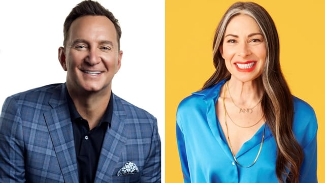 Side by side of Clinton Kelly and Stacy London (Photo Credit: QVC, Matt Baker)