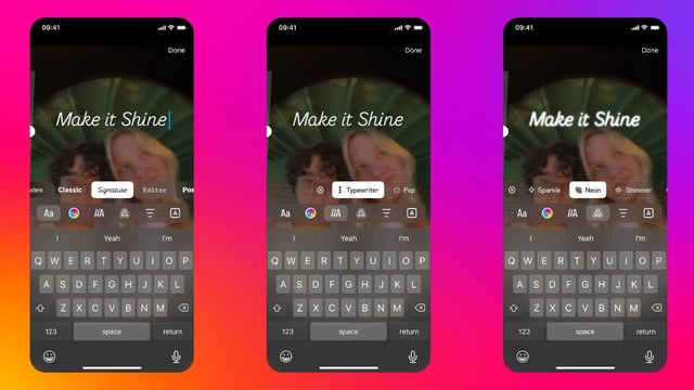 New text fonts have been introduced by Instagram, in addition to other changes