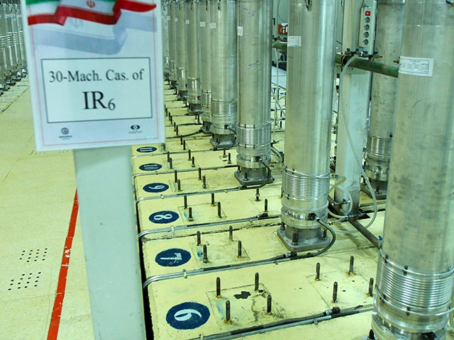 This photo released Nov. 5, 2019, by the Atomic Energy Organization of Iran shows centrifuge machines in Natanz uranium enrichment facility near Natanz, Iran. A new underground facility at the Natanz enrichment site may put centrifuges beyond the range of a massive so-called “bunker buster” bomb earlier developed by the U.S. military, according experts and satellite photos analyzed by The Associated Press in May 2023. (Atomic Energy Organization of Iran via AP, File)