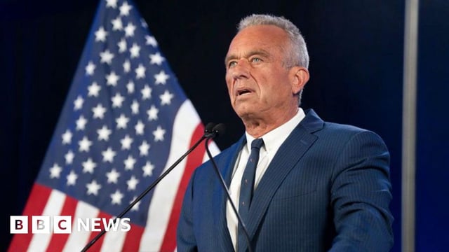 Former Presidential candidate Robert F. Kennedy Jr. gives remarks at the Renaissance Phoenix Downtown Hotel on August 23, 2024 in Phoenix, Arizona.