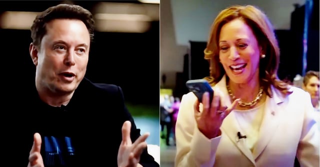 Elon Musk Posts Shocking Kamala Harris AI Image — Brings Trump Attack To Life