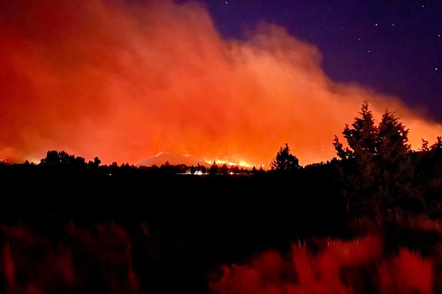 The Bear Fire in Tahoe National Forest near Sierra Brooks, Sept. 2, 2024.