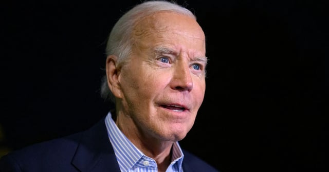 President Joe Biden speaks to reporters after landing on the South lawn of the White House in Washington, D.C., on Monday. (Mandel Ngan - AFP / Getty Images)