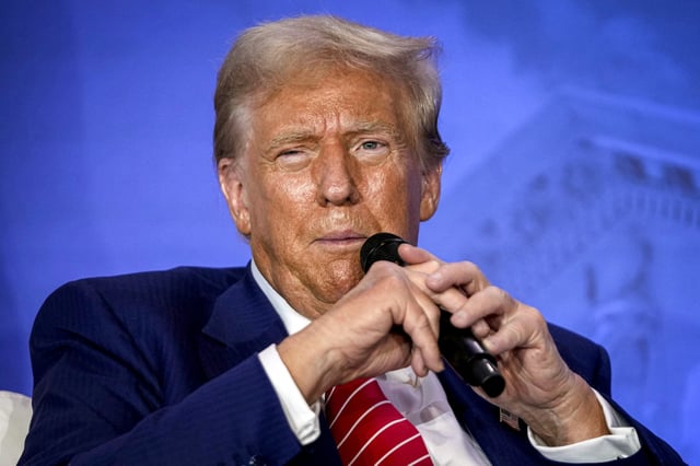 Donald Trump on Aug. 30, 2024, in in Washington, D.C.