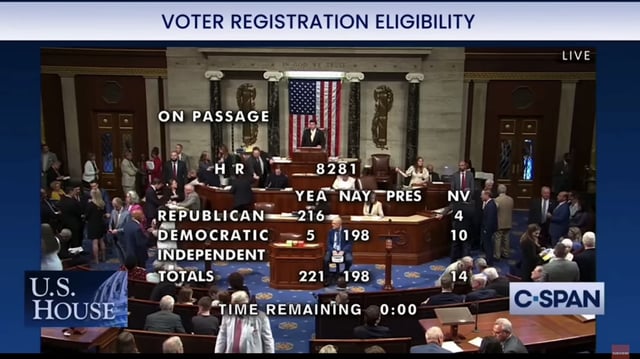 House votes on SAVE Act