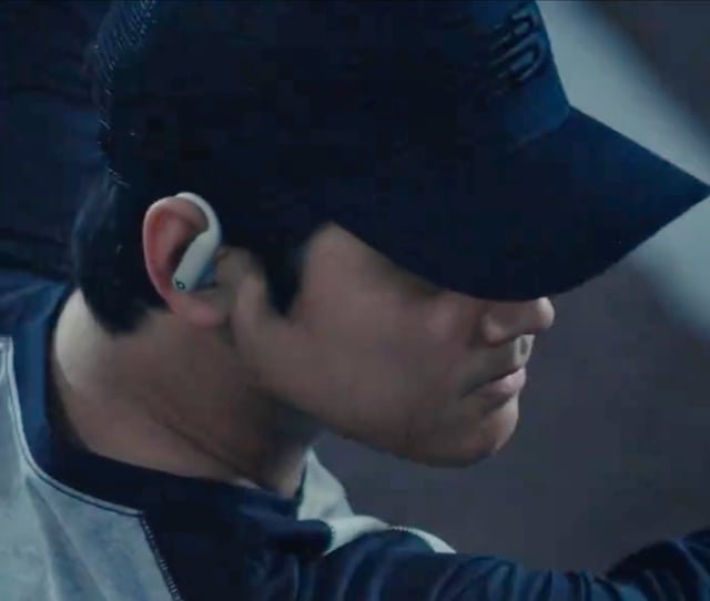 MLB star Shohei Ohtani wears the upcoming Beats Powerbeats Pro 2 earbuds during batting practice. You can wear them starting sometime next year.