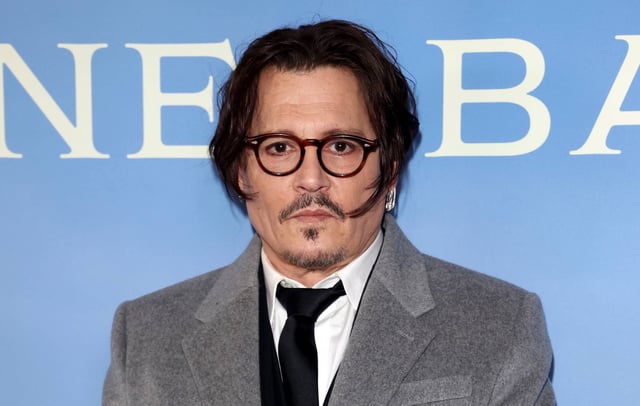 Johnny Depp at the 'Jeanne du Barry' on April 15, 2024 in London, England. (Photo by Neil P. Mockford/Getty Images)