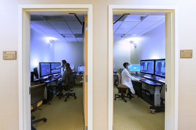 Breast Imaging Fellowship Photography; Evelyn H. Lauder Breast Center, also called the Breast and Imaging Center (BAIC).