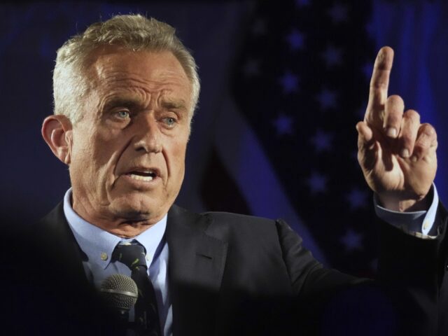Independent presidential candidate Robert F. Kennedy Jr. speaks during a campaign event, Tuesday, Nov. 14, 2023, in Columbia, S.C. Kennedy was soliciting signatures in support of getting his name on the ballot for the 2024 general election. (AP Photo/Meg Kinnard)