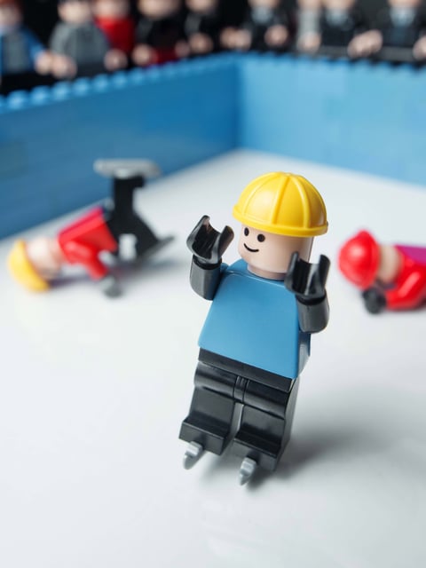 A LEGO man.
