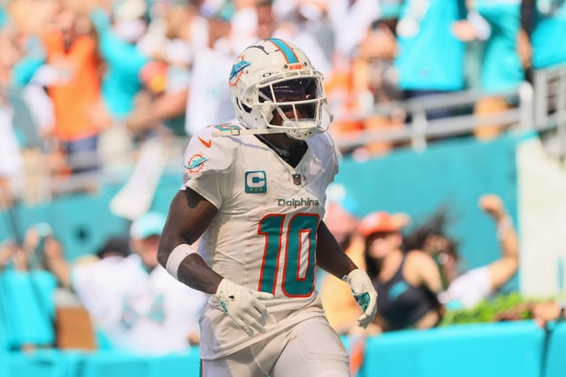 Tyreek Hill celebrates his Week 1 touchdown against the Jaguars.