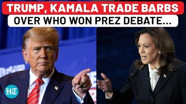 TRUMP, KAMALA TRADE BARBS OVER WHO WON PREZ DEBATE...