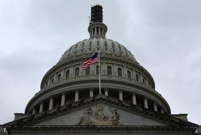 The dome of the U.S. Capitol building is seen on a rainy day in Washington, U.S., September 26, 2023. REUTERS/Leah Millis/File Photo