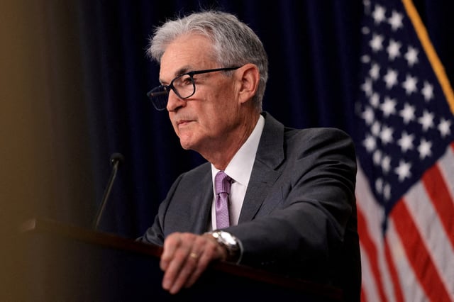 U.S. Federal Reserve Chair Jerome Powell speaks during a press conference following a two-day meeting of the Federal Open Market Committee on interest rate policy in Washington, U.S., July 31, 2024. REUTERS/Kevin Mohatt/File Photo