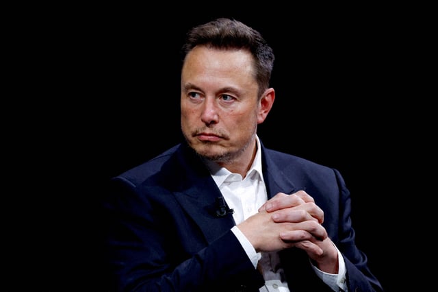 Elon Musk, CEO of SpaceX and Tesla and owner of X, formerly known as Twitter, attends the Viva Technology conference dedicated to innovation and startups at the Porte de Versailles exhibition centre in Paris, France, June 16, 2023. REUTERS/Gonzalo Fuentes/File Photo