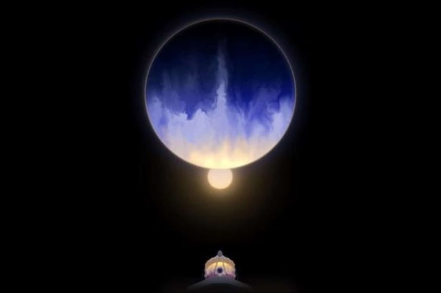 Artist's illustration of the exoplanet WASP-107 b based on transit observations from NASA's James Webb Space Telescope as well as other space- and ground-based telescopes, led by Matthew Murphy of the University of Arizona and a team of researchers around the world. Credit: Rachel Amaro, University of Arizona